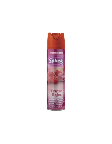 Ambientador spray splash aroma frutos rojos bote de 300 ml