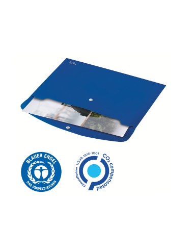 Carpeta leitz recycle portadocumentos broche din a4 polipropileno azul
