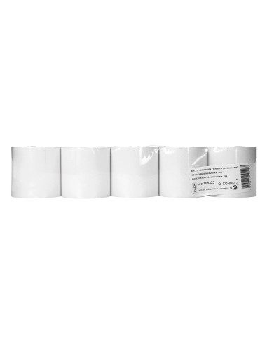 Rollo sumadora termico q connect 80 mm ancho x 80 mm diametro sin bisfenol a papel de 70 g m2