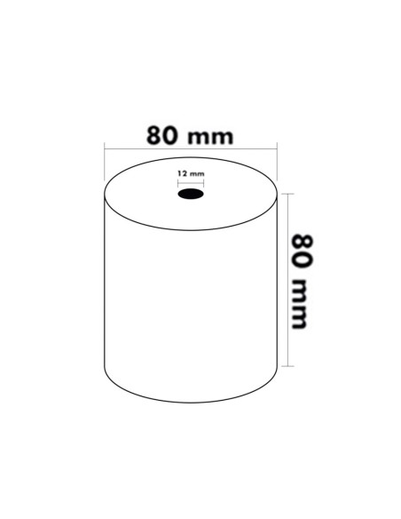 Rollo sumadora termico q connect 80 mm ancho x 80 mm diametro sin bisfenol a papel de 70 g m2