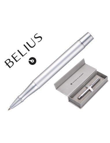 Roller belius unstoppable color plateado tinta negra caja de diseno