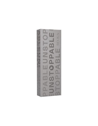 Roller belius unstoppable color plateado tinta negra caja de diseno