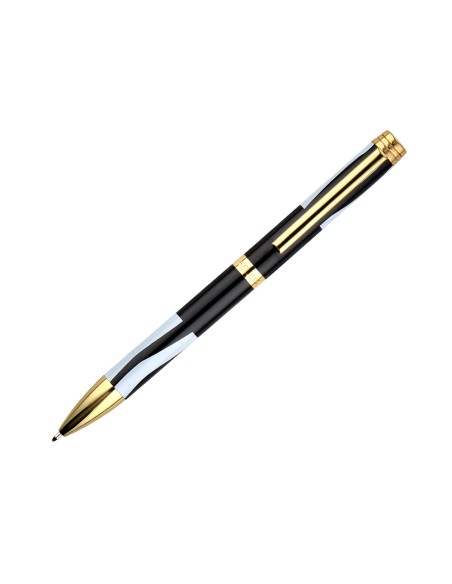 Boligrafo belius dualita cuerpo negro color blanco tinta azul caja de diseno Boligrafo belius dualita cuerpo negro color blanco tinta azul caja de diseno