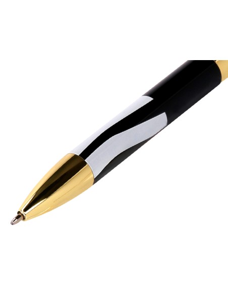 Boligrafo belius dualita cuerpo negro color blanco tinta azul caja de diseno Boligrafo belius dualita cuerpo negro color blanco tinta azul caja de diseno