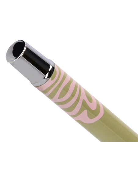 Roller belius ink dreams aluminio color verde matcha y rosa plateado frase interior tinta negra caja de diseno Roller belius ink dreams aluminio color verde matcha y rosa plateado frase interior tinta negra caja de diseno