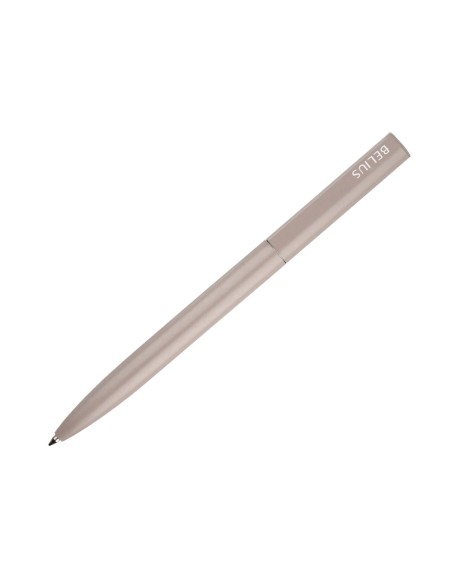 Boligrafo belius rocket b aluminio color minimalista gris tinta azul caja cilindrica Boligrafo belius rocket b aluminio color minimalista gris tinta azul caja cilindrica