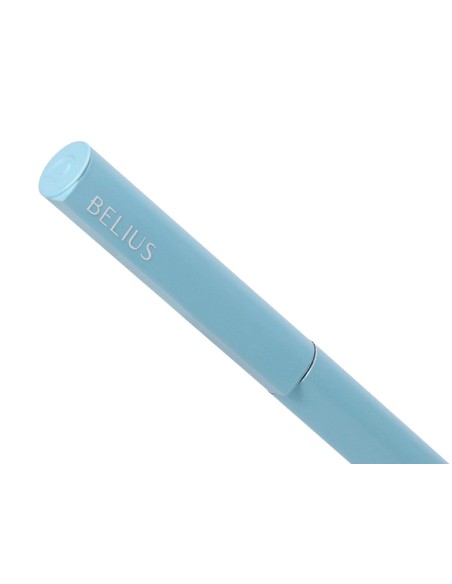 Boligrafo belius rocket b aluminio color minimalista azul tinta azul caja cilindrica Boligrafo belius rocket b aluminio color minimalista azul tinta azul caja cilindrica