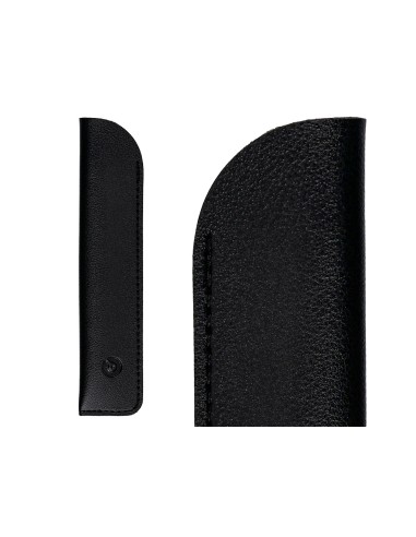 Pluma y funda de similpiel belius space b color minimalista negro tinta azul caja de diseno