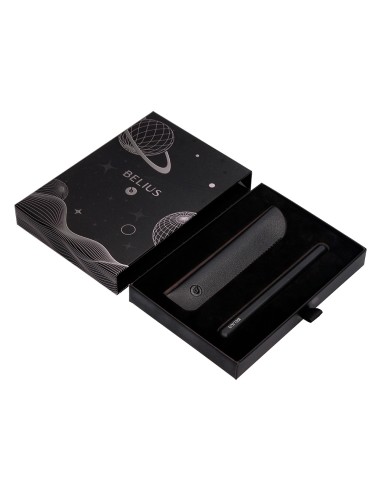 Pluma y funda de similpiel belius space b color minimalista negro tinta azul caja de diseno