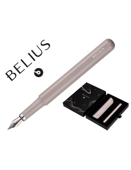 Pluma y funda de similpiel belius space b color minimalista gris tinta azul caja de diseno Pluma y funda de similpiel belius space b color minimalista gris tinta azul caja de diseno