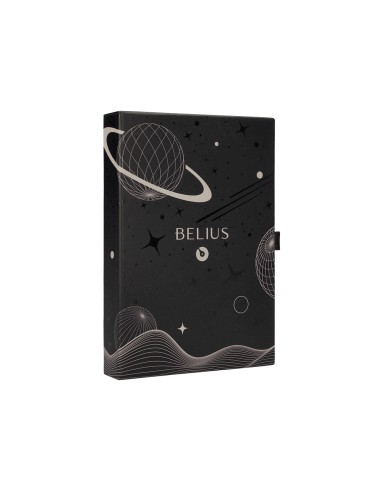 Roller y funda de similpiel belius space b color minimalista gris tinta azul caja de diseno