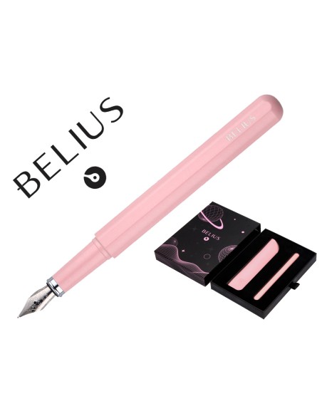 Pluma y funda de similpiel belius space b color minimalista rosa tinta azul caja de diseno Pluma y funda de similpiel belius space b color minimalista rosa tinta azul caja de diseno