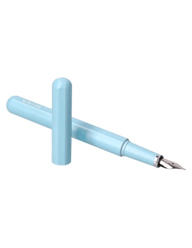 Pluma y funda de similpiel belius space b color minimalista azul tinta azul caja de diseno