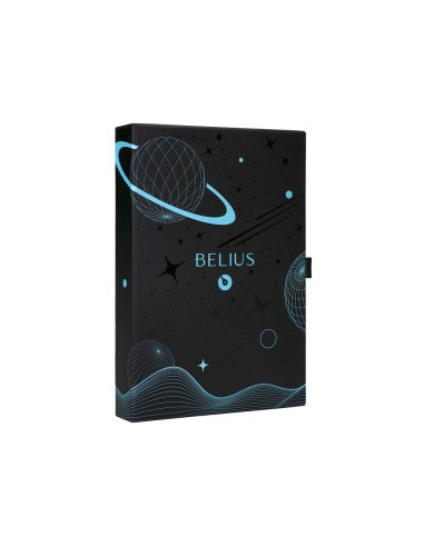 Roller y funda de similpiel belius space b color minimalista azul tinta azul caja de diseno