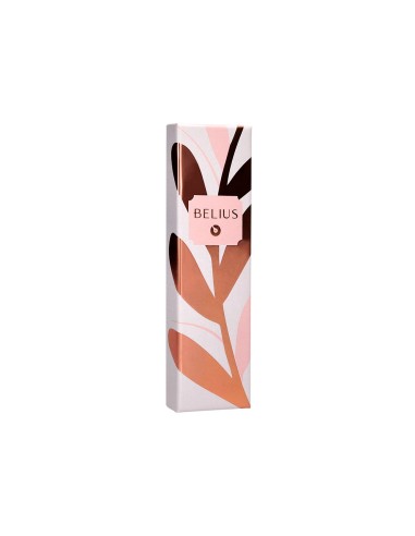Boligrafo belius rose aluminio color rosa oro rosa tinta azul caja de diseno