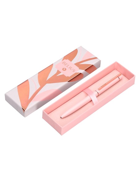 Boligrafo belius rose aluminio color rosa oro rosa tinta azul caja de diseno Boligrafo belius rose aluminio color rosa oro rosa tinta azul caja de diseno