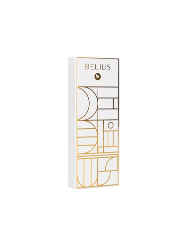 Roller belius carte blanche color blanco y dorado tinta negra caja de diseno