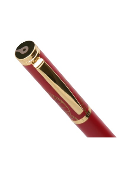 Boligrafo y estuche belius soiree color art deco granate y dorado tinta azul caja de diseno Boligrafo y estuche belius soiree color art deco granate y dorado tinta azul caja de diseno