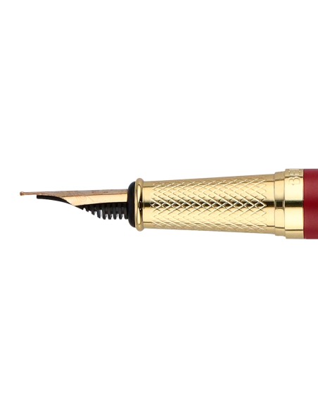 Pluma y estuche belius soiree color art deco granate y dorado tinta azul caja de diseno Pluma y estuche belius soiree color art deco granate y dorado tinta azul caja de diseno