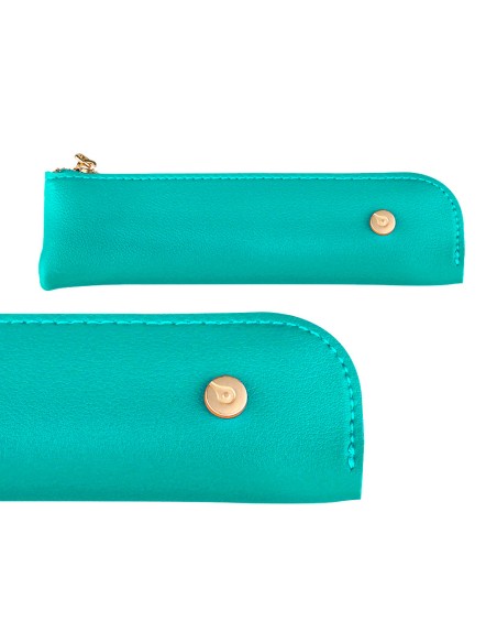 Pluma y estuche belius soiree color art deco turquesa dorado tinta azul caja de diseno Pluma y estuche belius soiree color art deco turquesa dorado tinta azul caja de diseno