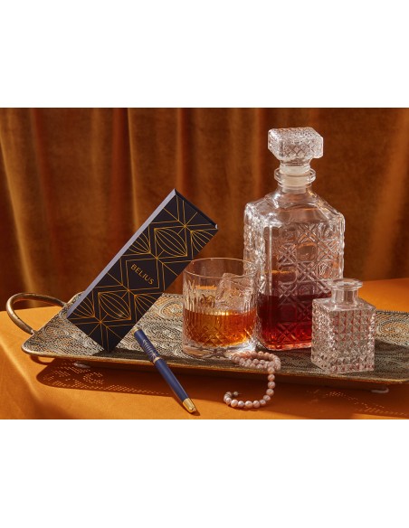 Pluma y estuche belius soiree color art deco azul marino y dorado tinta azul caja de diseno Pluma y estuche belius soiree color art deco azul marino y dorado tinta azul caja de diseno