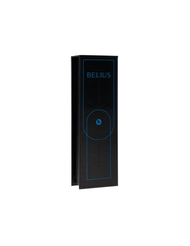 Roller belius turbo aluminio color azul y negro tinta azul caja de diseno