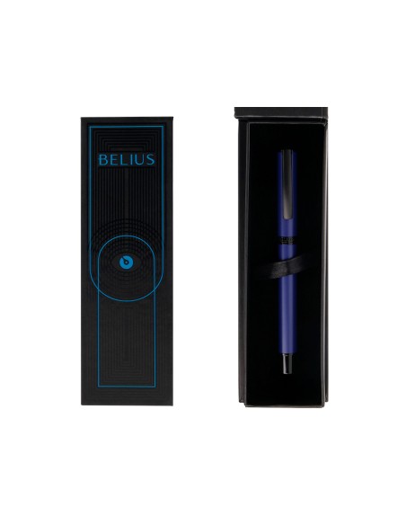 Roller belius turbo aluminio color azul y negro tinta azul caja de diseno Roller belius turbo aluminio color azul y negro tinta azul caja de diseno