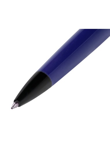 Boligrafo belius turbo aluminio color azul y negro tinta azul caja de diseno
