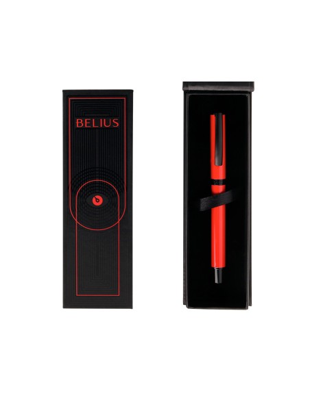 Roller belius turbo aluminio color rojo y negro tinta azul caja de diseno Roller belius turbo aluminio color rojo y negro tinta azul caja de diseno