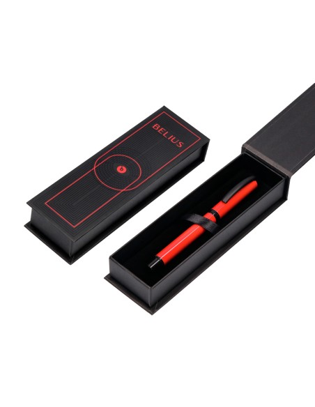 Roller belius turbo aluminio color rojo y negro tinta azul caja de diseno Roller belius turbo aluminio color rojo y negro tinta azul caja de diseno