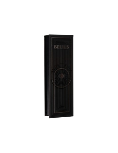 Roller belius turbo aluminio color negro tinta azul caja de diseno