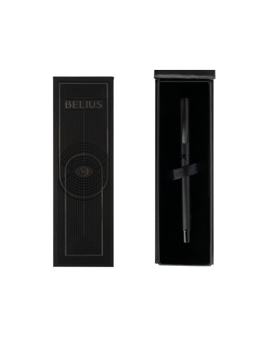 Roller belius turbo aluminio color negro tinta azul caja de diseno