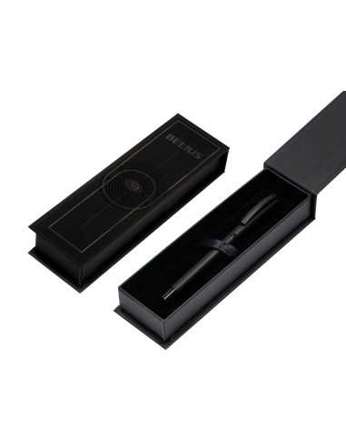 Roller belius turbo aluminio color negro tinta azul caja de diseno