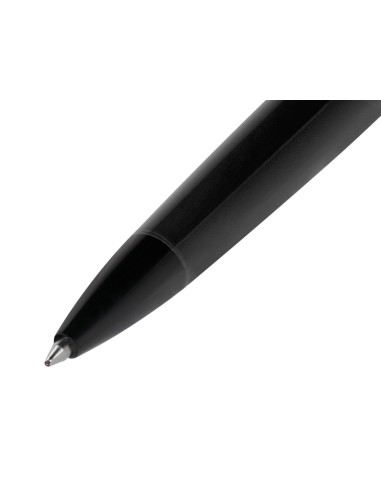 Boligrafo belius turbo aluminio color negro tinta azul caja de diseno