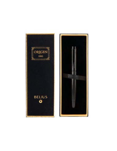 Roller belius origen 1995 aluminio textura cepillada color negro tinta negra caja de diseno