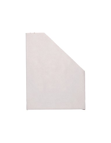 Revistero liderpapel ecouse carton 100 reciclado color blanco 256x100x335 mm