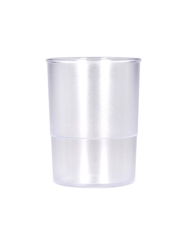 Cubilete portalapices q connect transparente plastico diametro 75 mm alto 100 mm