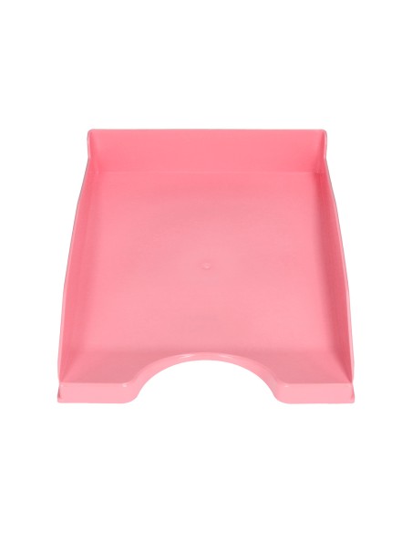 Bandeja sobremesa plastico q connect rosa pastel opaco 240x70x340mm