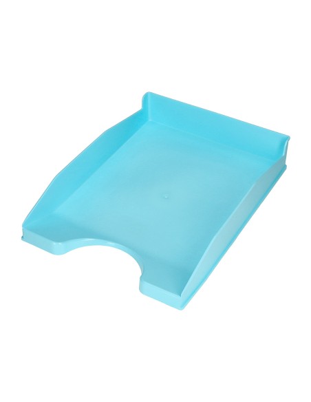 Bandeja sobremesa plastico q connect celeste opaco 240x70x340mm