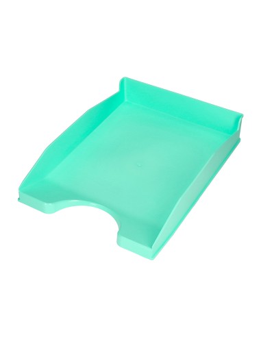 Bandeja sobremesa plastico q connect verde menta opaco 240x70x340mm