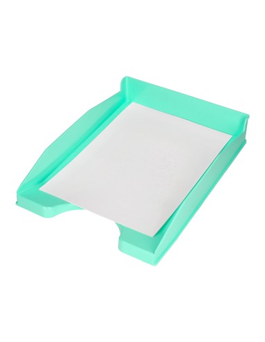 Bandeja sobremesa plastico q connect verde menta opaco 240x70x340mm