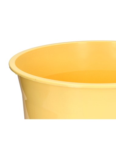 Papelera plastico q connect amarillo pastel opaco 13 litros 275x285 mm