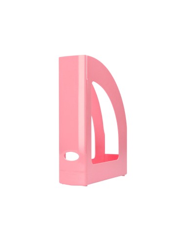 Revistero plastico q connect color rosa pastel 320x250x80 mm