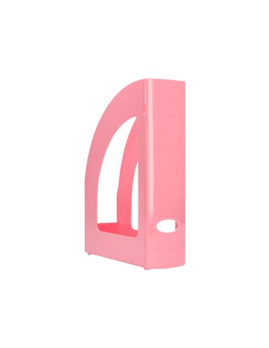 Revistero plastico q connect color rosa pastel 320x250x80 mm