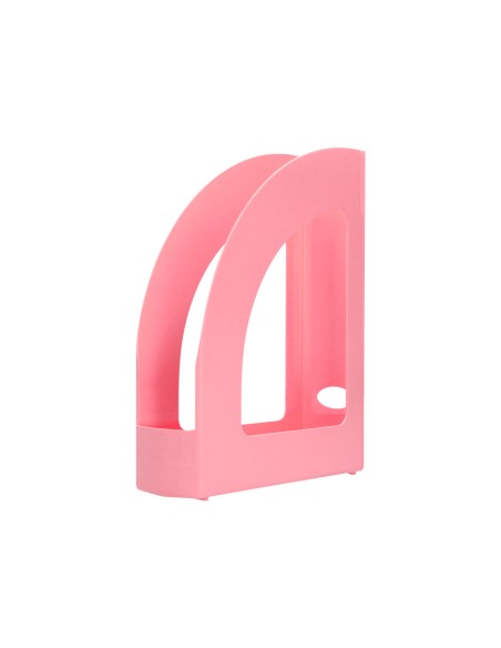 Revistero plastico q connect color rosa pastel 320x250x80 mm