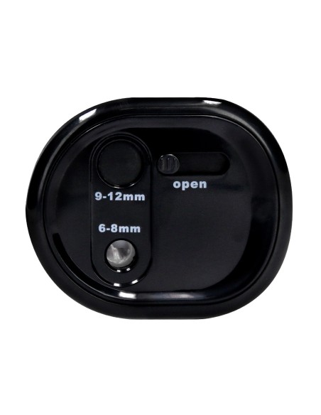 Sacapuntas q connect kf14568 electrico de sobremesa cable usb 4 pilas aa afila cuchilla diametros de 6 a 12mm dos usos