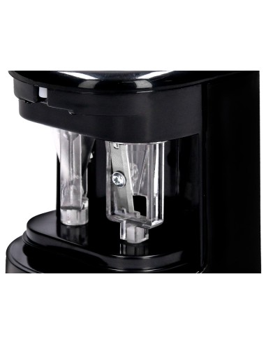 Sacapuntas q connect kf14568 electrico de sobremesa cable usb 4 pilas aa afila cuchilla diametros de 6 a 12mm dos usos