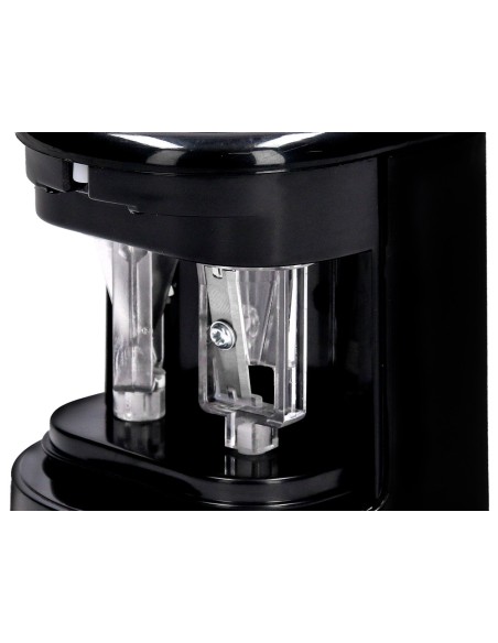 Sacapuntas q connect kf14568 electrico de sobremesa cable usb 4 pilas aa afila cuchilla diametros de 6 a 12mm dos usos