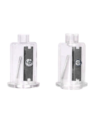 Sacapuntas q connect kf14568 electrico de sobremesa cable usb 4 pilas aa afila cuchilla diametros de 6 a 12mm dos usos