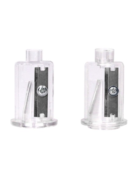 Sacapuntas q connect kf14568 electrico de sobremesa cable usb 4 pilas aa afila cuchilla diametros de 6 a 12mm dos usos